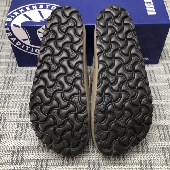 BEST NWT | Women's Taupe Suede Birkenstock Boston Shoes - Narrow Fit - Picture 3 of 5